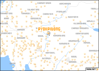 map of Pyŏkpi-dong