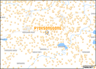 map of Pyŏksong-dong