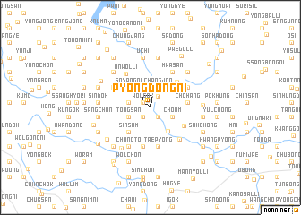 map of Pyŏngdong-ni