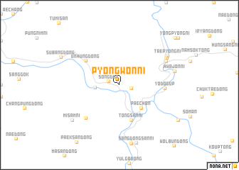 map of P\