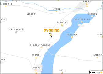 map of Pyrkino