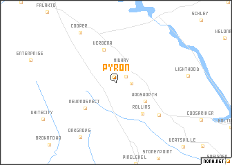 map of Pyron