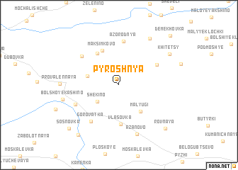 map of Pyroshnya