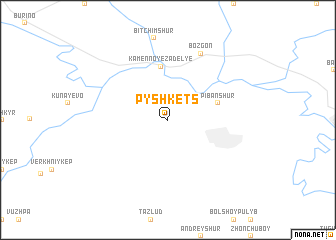 map of Pyshkets