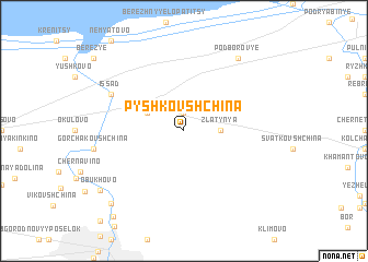 map of Pyshkovshchina