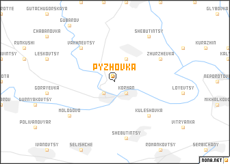 map of Pyzhovka