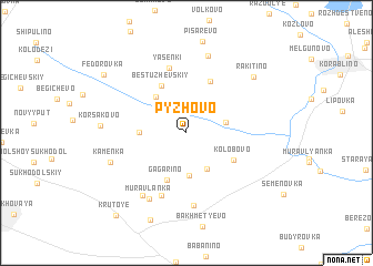 map of Pyzhovo