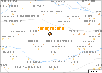 map of Qābāq Tappeh