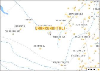 map of Qabar Bakht Ali