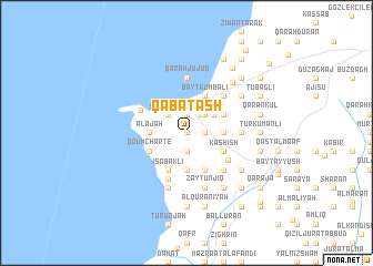 map of Qabāţāsh