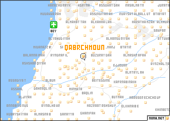 map of Qabr Chmoûn