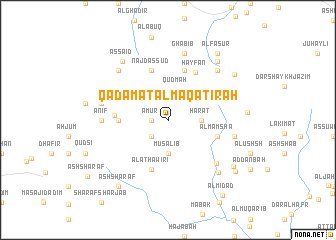 map of Qadamat al Maqāţirah