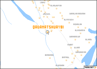 map of Qadamat Shu‘aybī