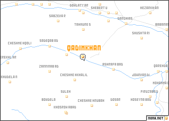 map of Qadīm Khān