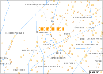 map of Qādir Bakhsh