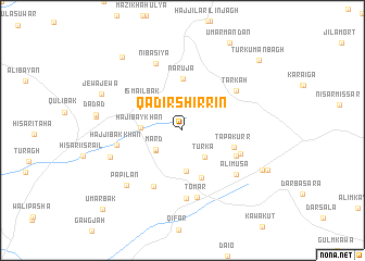 map of Qādir Shirrīn