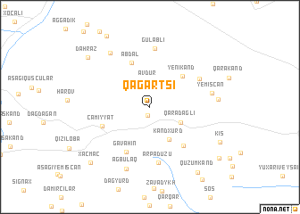 map of Qağartsi