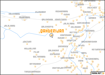map of Qahderījān