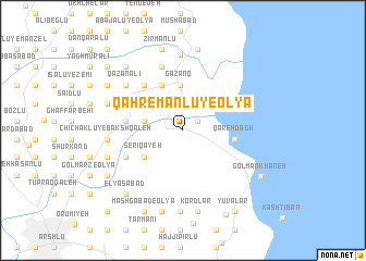 map of Qahremānlū-ye ‘Olyā