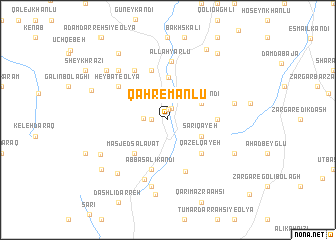 map of Qahremānlū