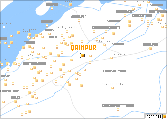 map of Qāimpur