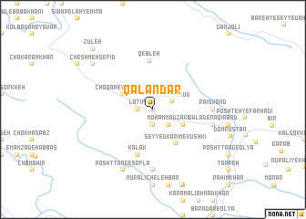 map of Qalandar
