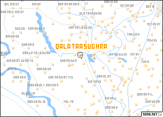 map of Qalatá aş -ughrá