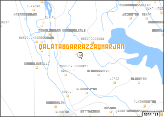 map of Qal‘at ‘Abd ar Razzāq Marjān