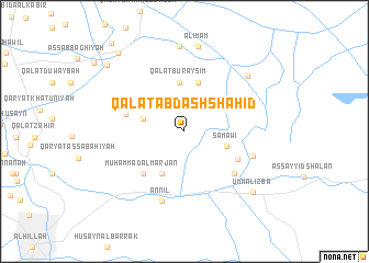 map of Qal‘at ‘Abd ash Shahīd