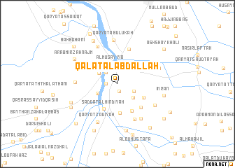 map of Qal‘at al ‘Abd Allāh