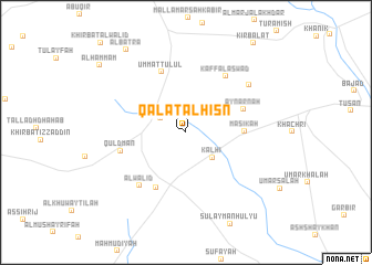 map of Qal‘at al Ḩişn