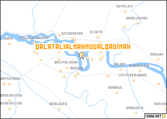 map of Qal‘at ‘Alī al Maḩmūd al Qadīmah