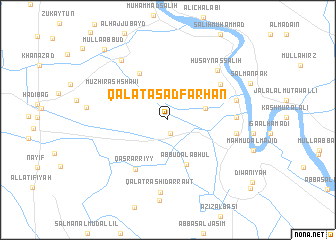 map of Qal‘at As‘ad Farḩān