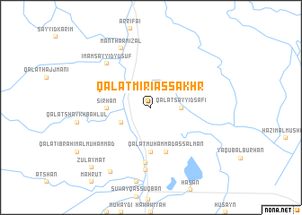 map of Qal‘at Mirias Sakhr