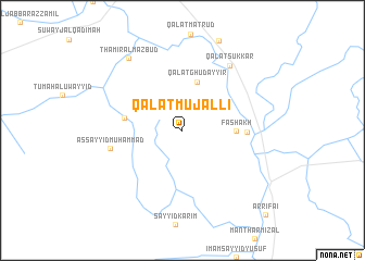 map of Qal‘at Mujallī