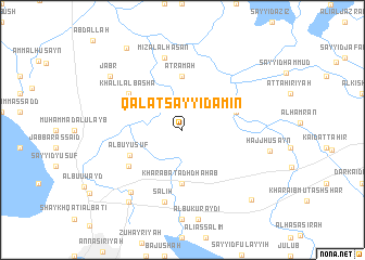 map of Qal‘at Sayyid Amīn