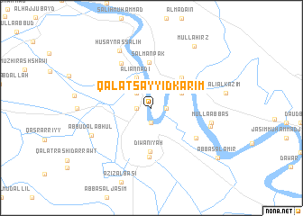 map of Qal‘at Sayyid Karīm