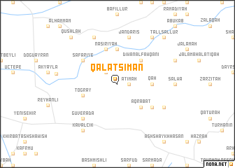 map of Qal‘at Sim‘ān