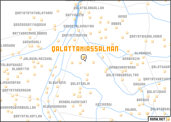 map of Qal‘at Ţāmī as Salmān