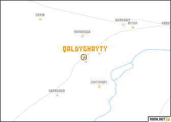 map of Qaldyghayty