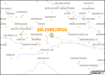map of Qal‘eh Bezarūd