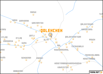 map of Qal‘eh Cheh