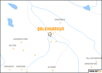 map of Qal‘eh Darkun