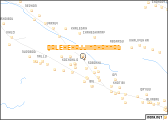 map of Qal‘eh-e Ḩājjī Mohammad