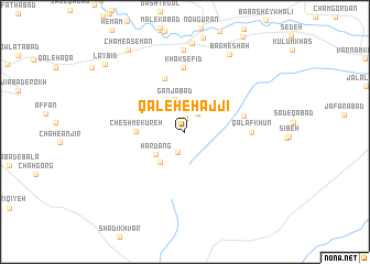map of Qal‘eh-e Ḩājjī
