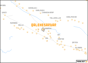 map of Qal‘eh-e Sardār