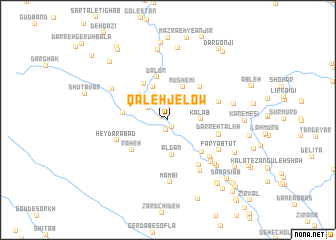 map of Qal‘eh Jelow