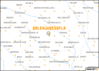 map of Qal‘eh Jūq-e ‘Soflá