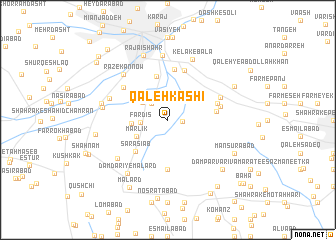 map of Qal‘eh Kāshī