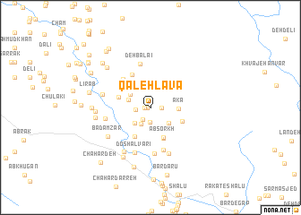 map of Qal‘eh Lavā